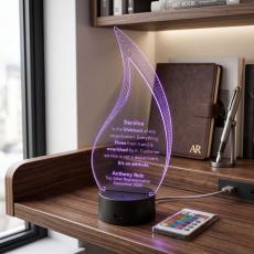 Flame Light-Up Acrylic Award - Awards & Recognition