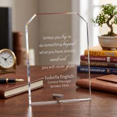 Chamfer Pin Acrylic Award - Awards & Recognition