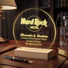 Circle LED Light-Up Award - Acrylic Awards