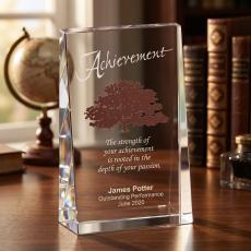 Nature of Achievement Crystal - Corporate Gifts