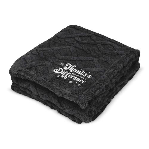Embroidered Sherpa Blanket Holiday Gift Corporate Gifts - Shop by Occasion - Holiday Gifts - Blankets & Socks - Embroidered Sherpa Blanket Holiday Gift