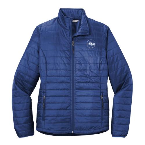 Corporate Gifts - Apparel - Custom Womens Packable Puffy Jacket