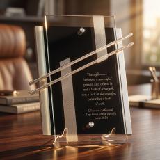Mirage Crystal Plaque Award - Metal, Stone and Cast Awards