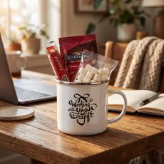 Holiday Appreciation Camp Mug & Hot Cocoa Gift Set - Travel Mugs