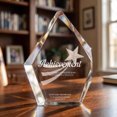 Achievement Star 3D Crystal Diamond Award - Crystal Awards