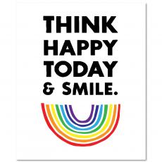 Think Happy Inspirational Art - Motivational Posters