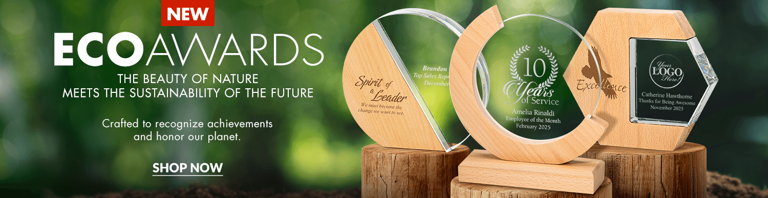 NEW Eco Awards and Sustainable Trophies