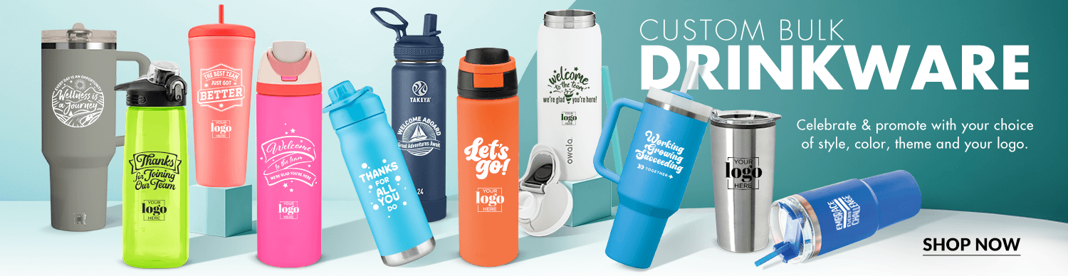 Personalized Drinkware Gifts for Employees - Choose your style and customize