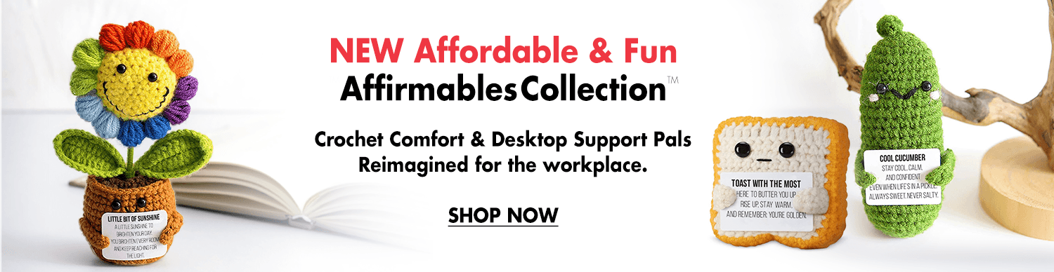 Employee Appreciation Gifts - Crochet Desktop Support Pals