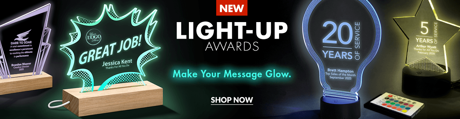 NEW Unique Employee Awards that Light Up
