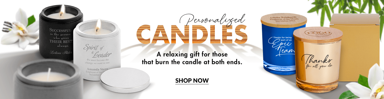 Personalized Candles. A stylish addition to any office. Shop now.