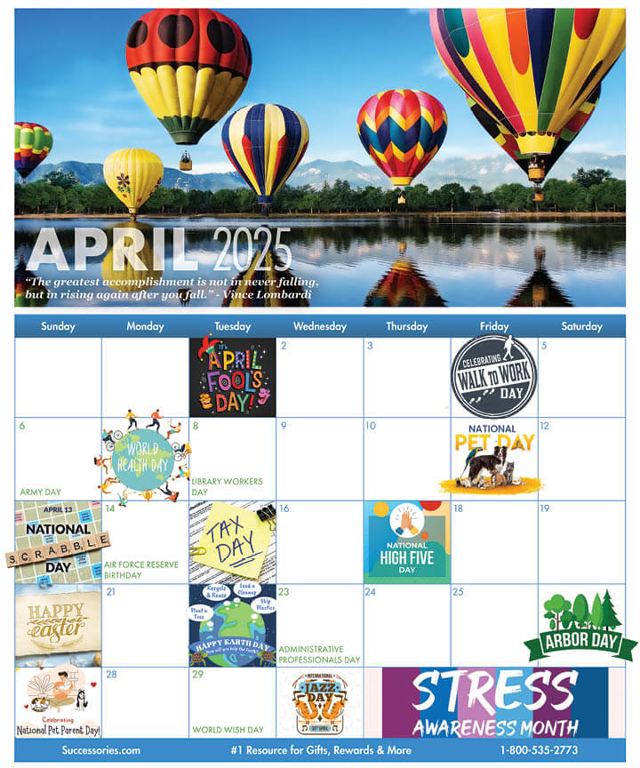 Fun Workplace Holidays Calendar - April Holidays