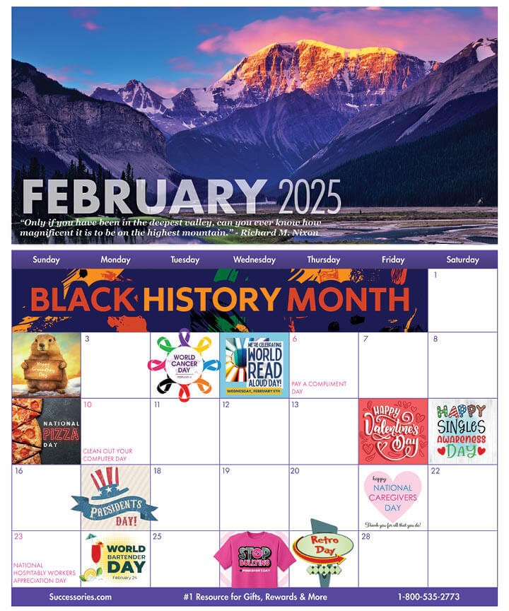 2024 February Calendar With National Holidays And Observances Free