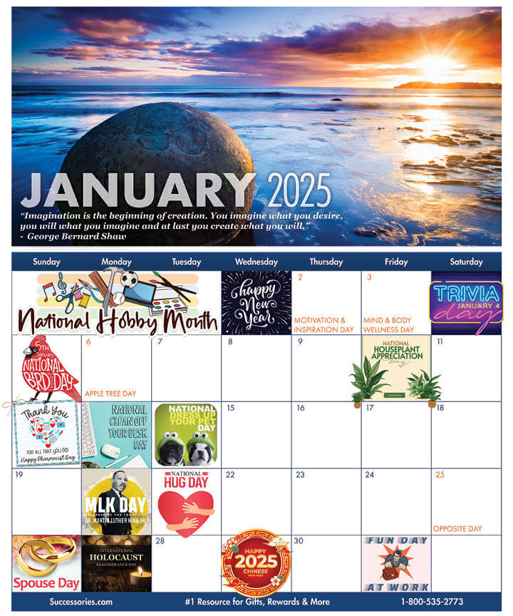 January 2024 Calendar of Fun Workplace Holidays