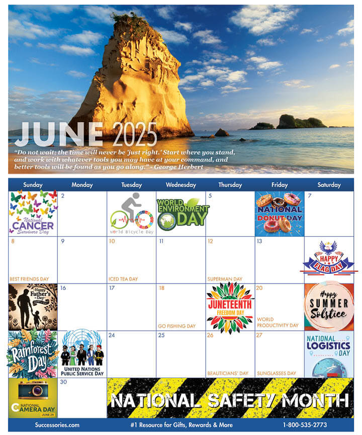 June Fun Workplace Holiday Calendar