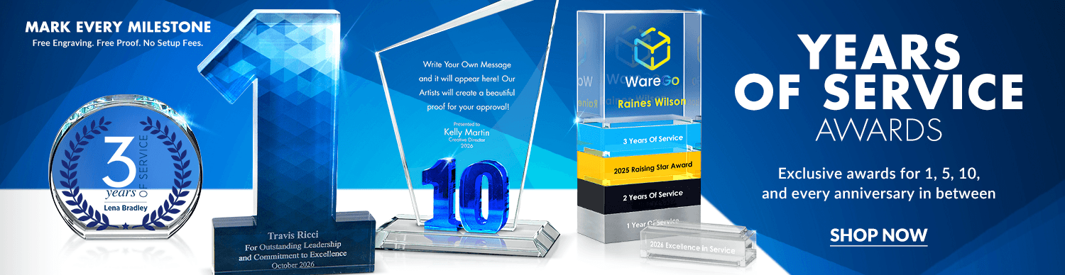 Years of Service Awards for Employee Milestones