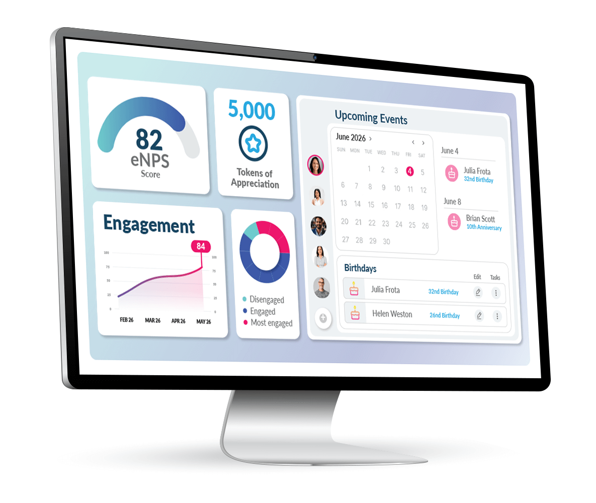 HR Employee Engagement Platform Dashboard
